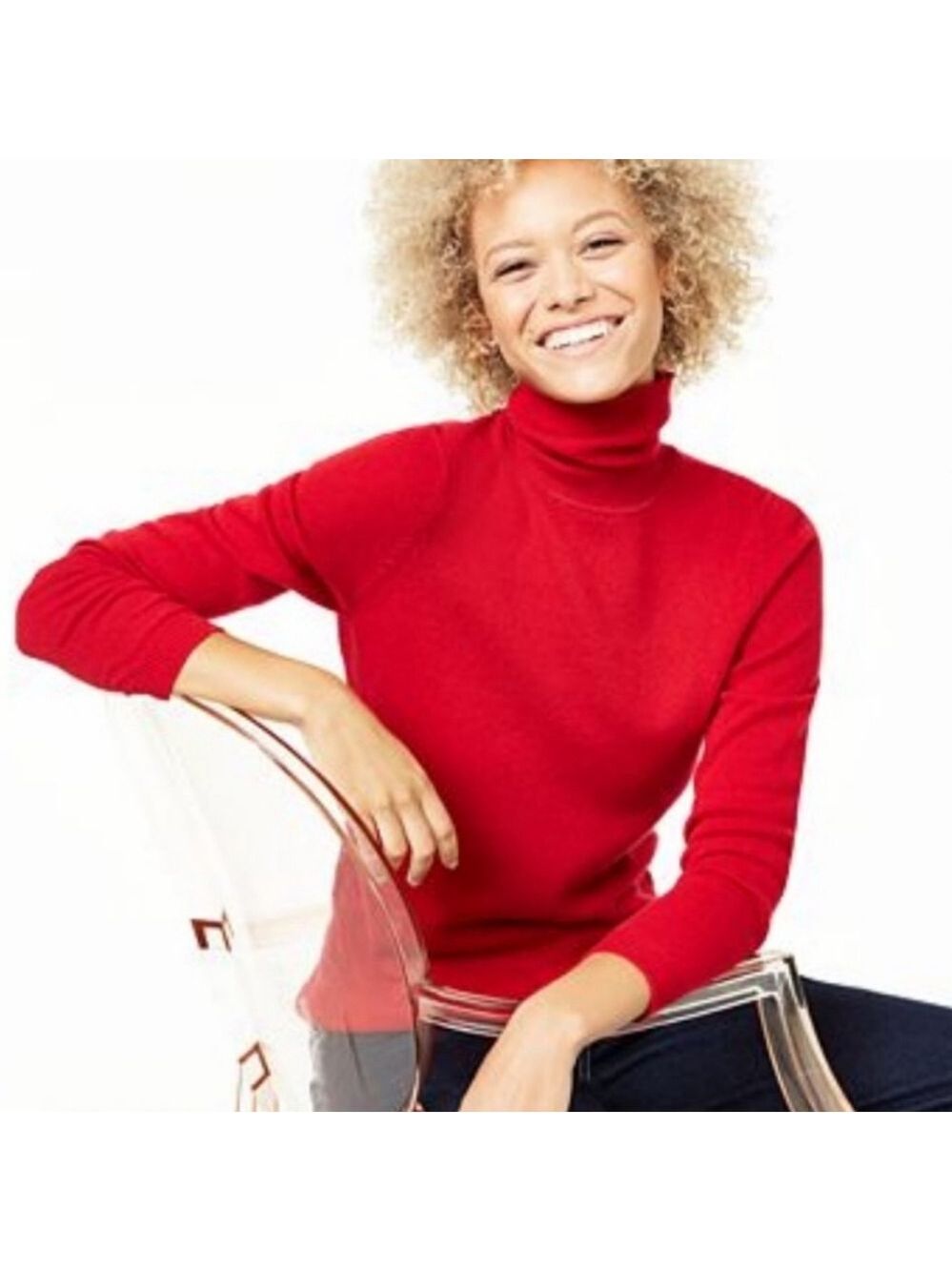 Charter Club Luxury 2 Ply Cashmere Turtleneck, Size M